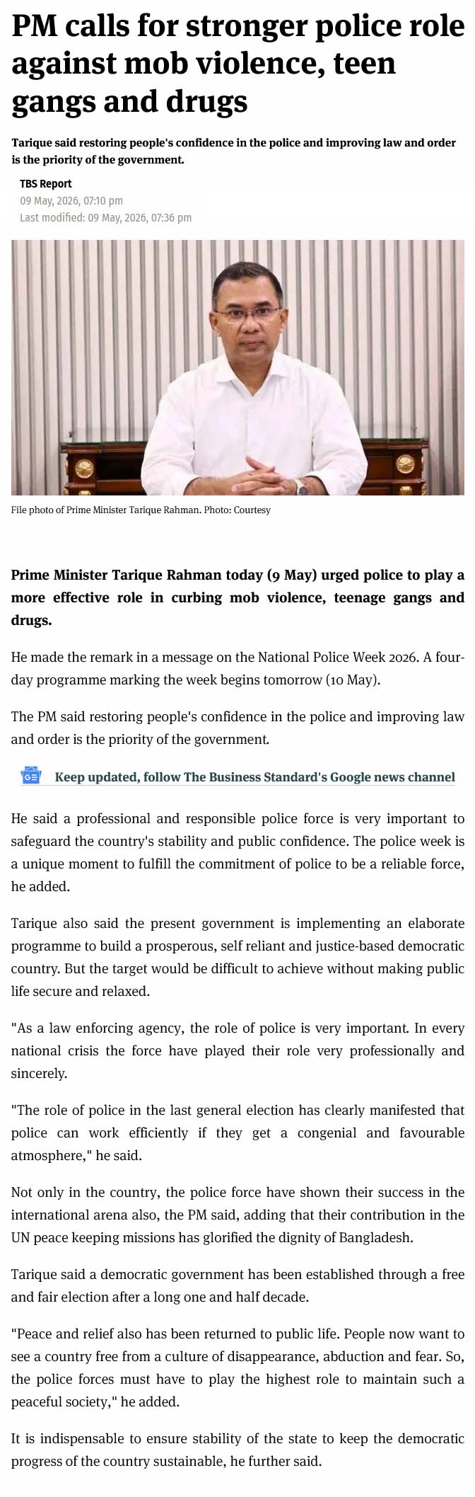 Shell Gang News Shell| PM calls for stronger police role against mob violence ...